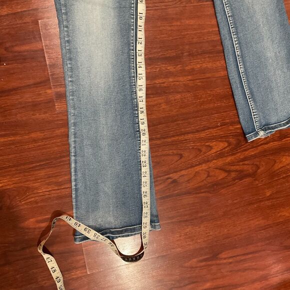Stars and Stripes American Flag Pocket High Rise Bell Bottom Jeans Women’s XS - Picture 8 of 11